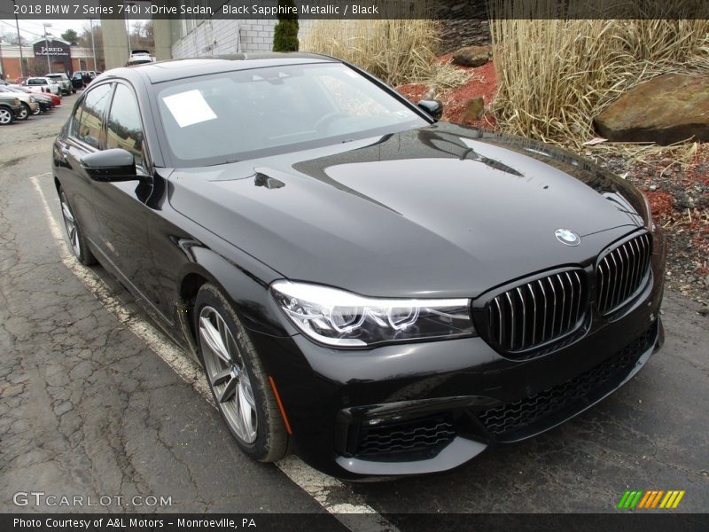 Black Sapphire Metallic / Black 2018 BMW 7 Series 740i xDrive Sedan