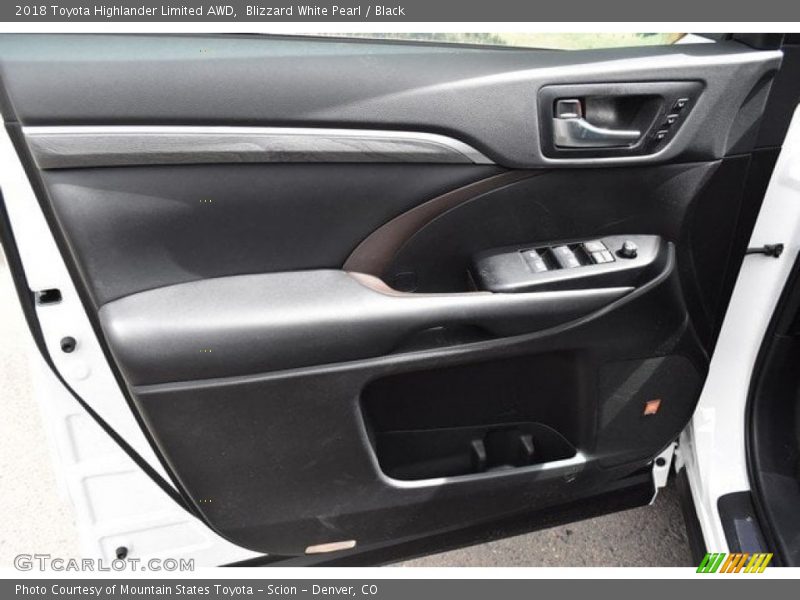 Blizzard White Pearl / Black 2018 Toyota Highlander Limited AWD
