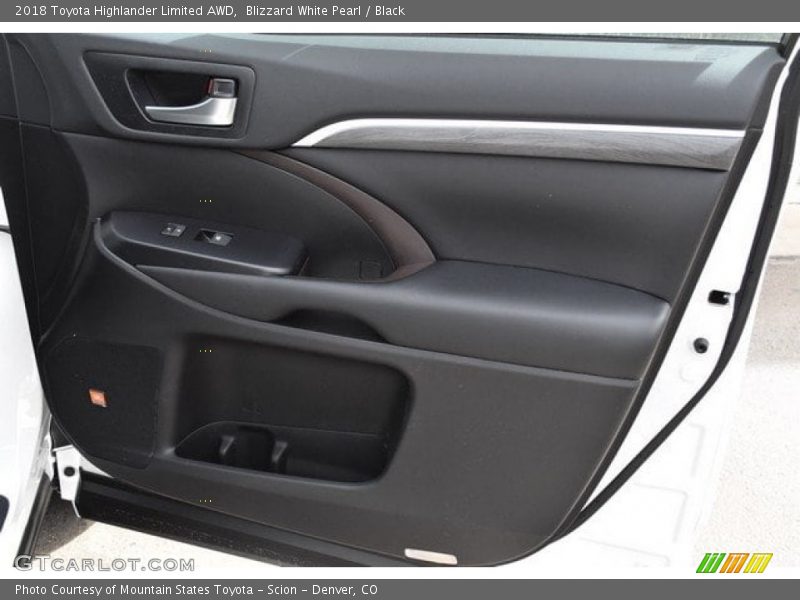 Blizzard White Pearl / Black 2018 Toyota Highlander Limited AWD