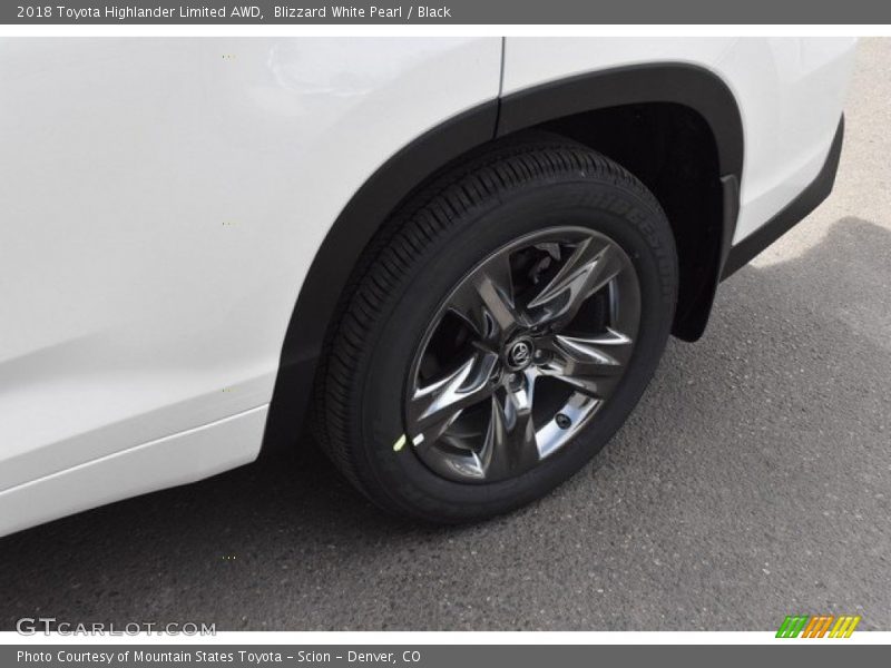 Blizzard White Pearl / Black 2018 Toyota Highlander Limited AWD