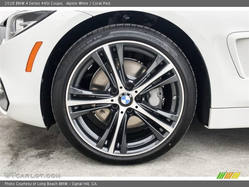 Alpine White / Coral Red 2018 BMW 4 Series 440i Coupe