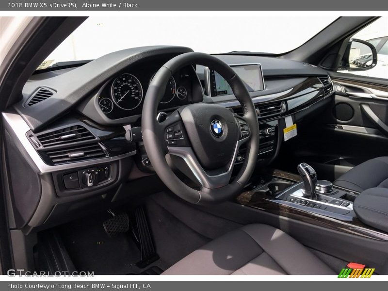 Alpine White / Black 2018 BMW X5 sDrive35i