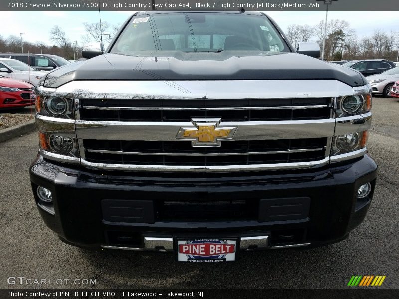 Black / High Country Jet Black/Medium Ash 2018 Chevrolet Silverado 2500HD High Country Crew Cab 4x4