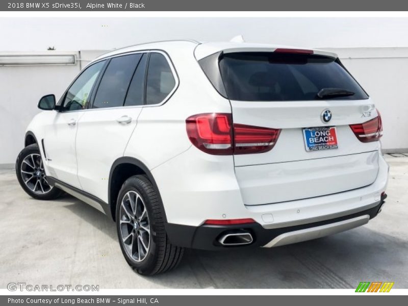 Alpine White / Black 2018 BMW X5 sDrive35i
