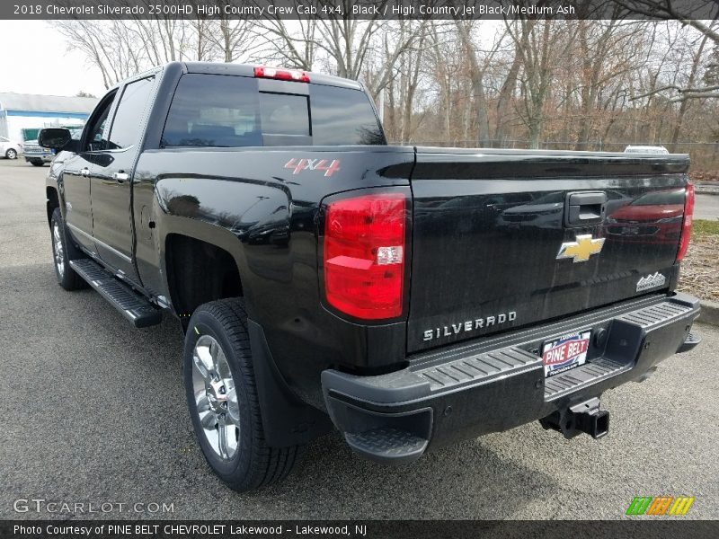 Black / High Country Jet Black/Medium Ash 2018 Chevrolet Silverado 2500HD High Country Crew Cab 4x4
