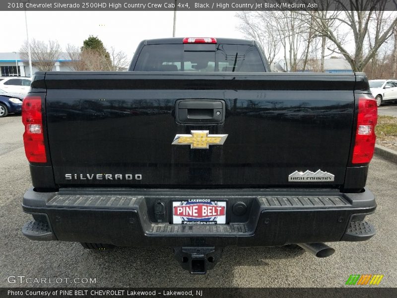Black / High Country Jet Black/Medium Ash 2018 Chevrolet Silverado 2500HD High Country Crew Cab 4x4