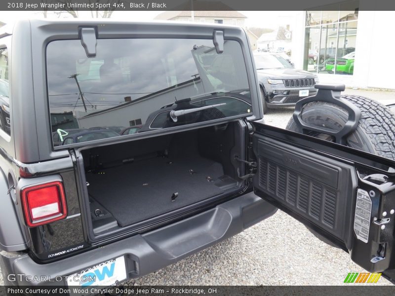 Black / Black 2018 Jeep Wrangler Unlimited Sport 4x4