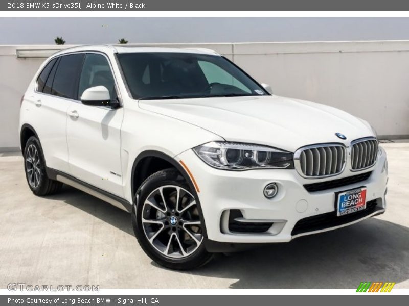 Alpine White / Black 2018 BMW X5 sDrive35i