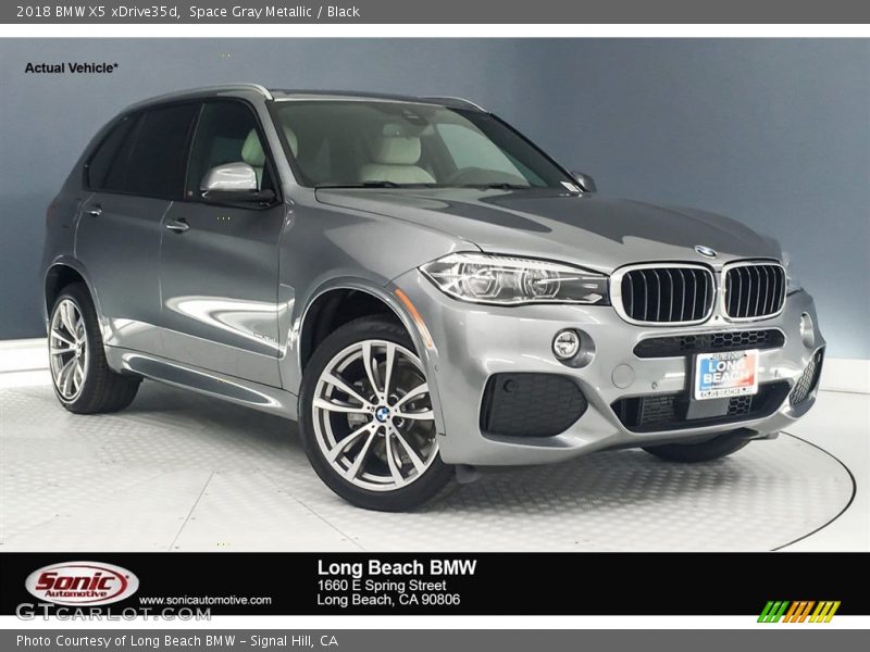 Space Gray Metallic / Black 2018 BMW X5 xDrive35d