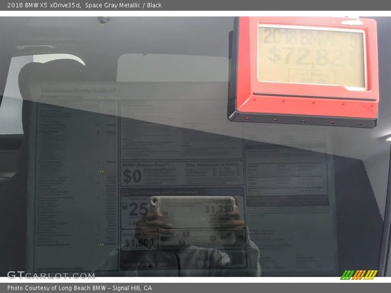 Space Gray Metallic / Black 2018 BMW X5 xDrive35d
