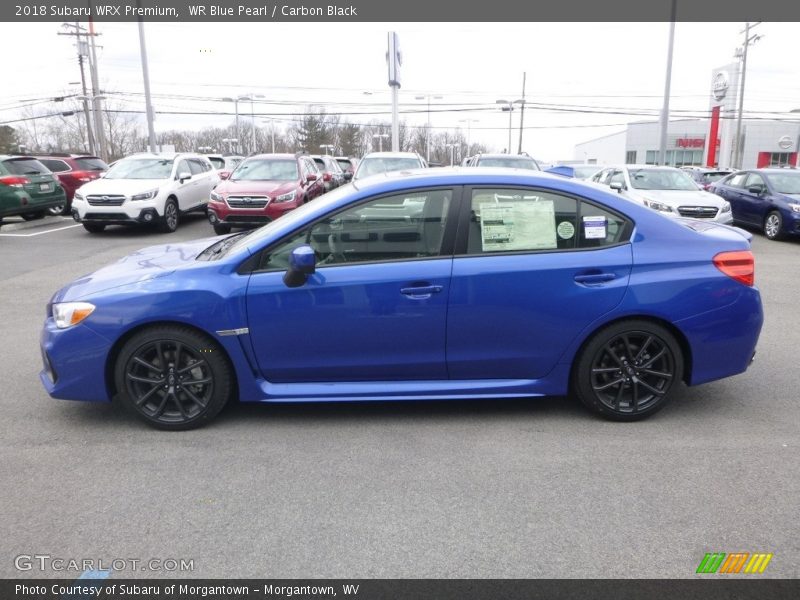 WR Blue Pearl / Carbon Black 2018 Subaru WRX Premium
