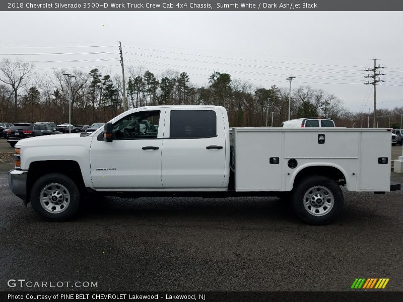Summit White / Dark Ash/Jet Black 2018 Chevrolet Silverado 3500HD Work Truck Crew Cab 4x4 Chassis