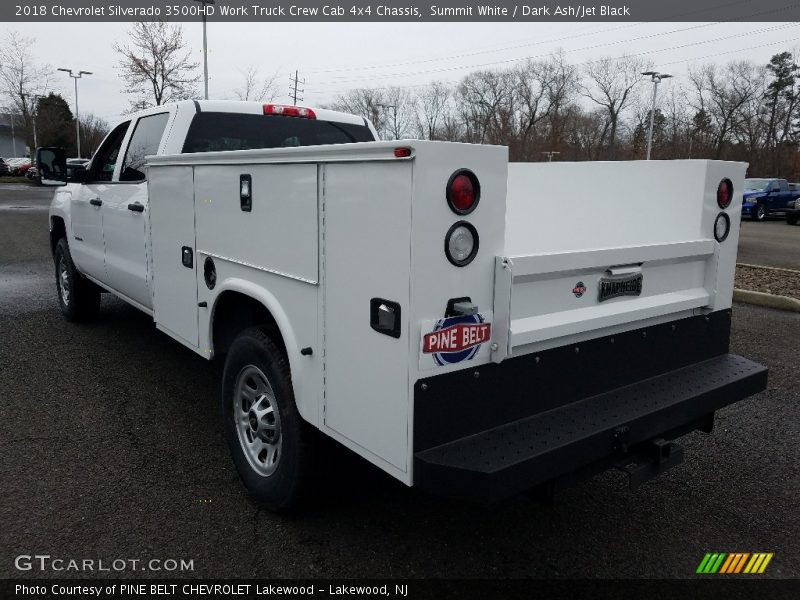 Summit White / Dark Ash/Jet Black 2018 Chevrolet Silverado 3500HD Work Truck Crew Cab 4x4 Chassis