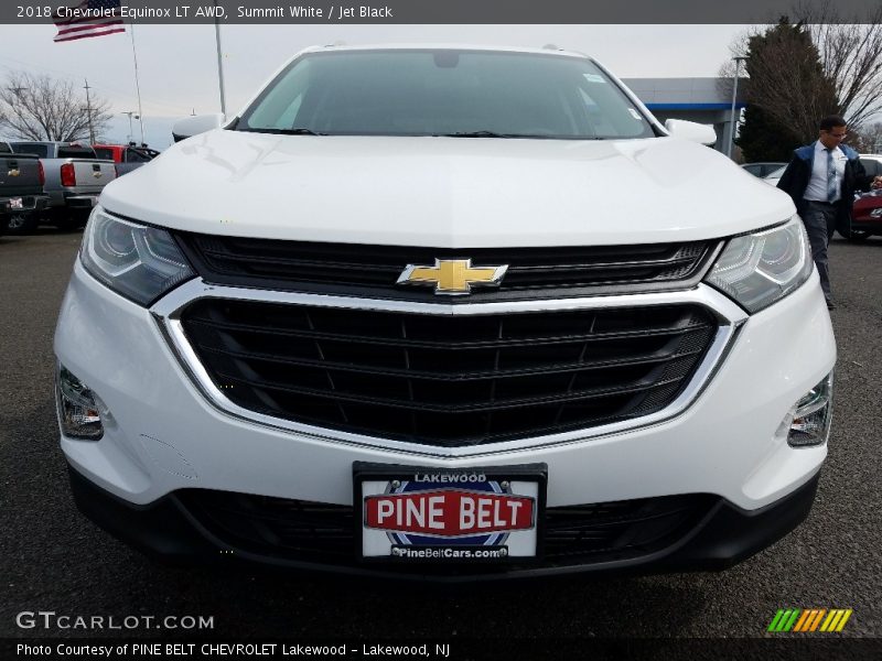 Summit White / Jet Black 2018 Chevrolet Equinox LT AWD
