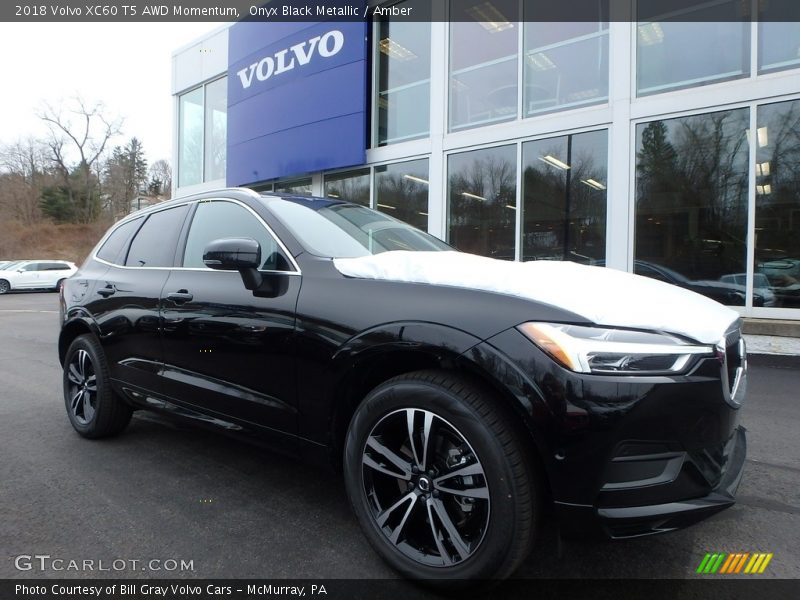 Onyx Black Metallic / Amber 2018 Volvo XC60 T5 AWD Momentum