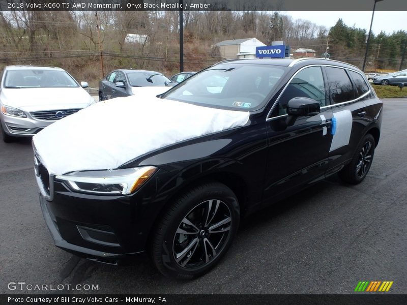 Onyx Black Metallic / Amber 2018 Volvo XC60 T5 AWD Momentum