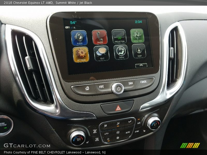 Controls of 2018 Equinox LT AWD