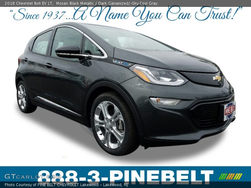 Mosaic Black Metallic / Dark Galvanized/­Sky Cool Gray 2018 Chevrolet Bolt EV LT