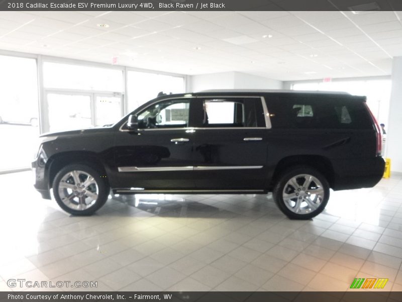 Black Raven / Jet Black 2018 Cadillac Escalade ESV Premium Luxury 4WD