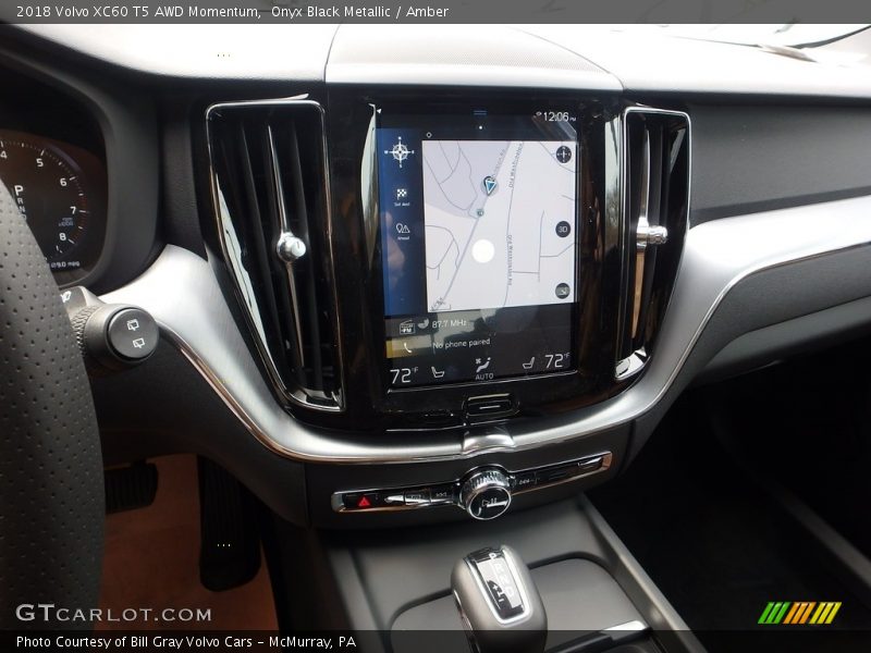 Onyx Black Metallic / Amber 2018 Volvo XC60 T5 AWD Momentum