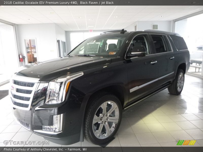Black Raven / Jet Black 2018 Cadillac Escalade ESV Premium Luxury 4WD