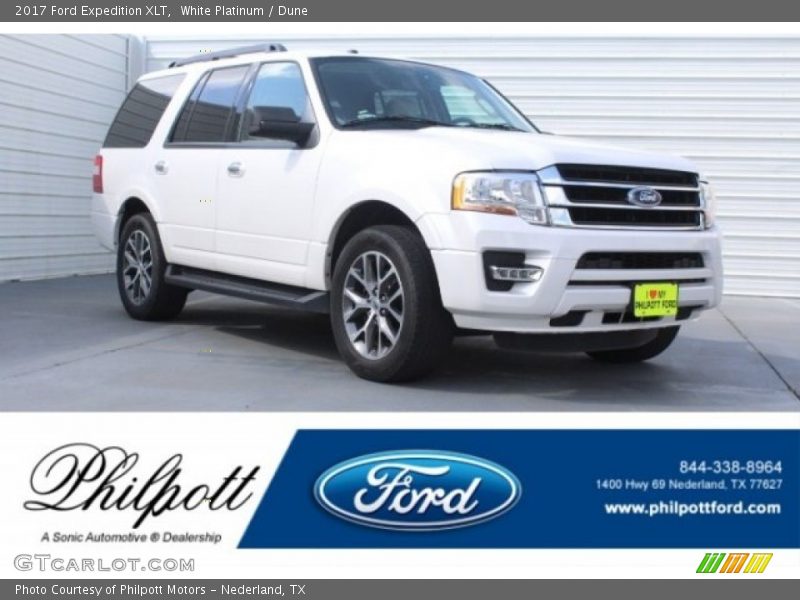 White Platinum / Dune 2017 Ford Expedition XLT