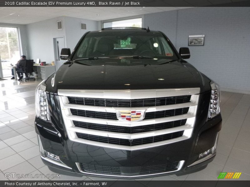 Black Raven / Jet Black 2018 Cadillac Escalade ESV Premium Luxury 4WD