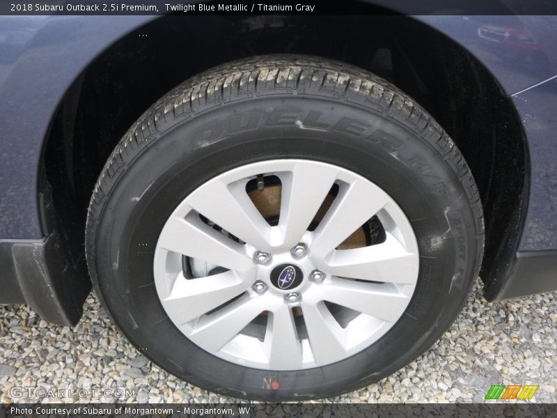Twilight Blue Metallic / Titanium Gray 2018 Subaru Outback 2.5i Premium