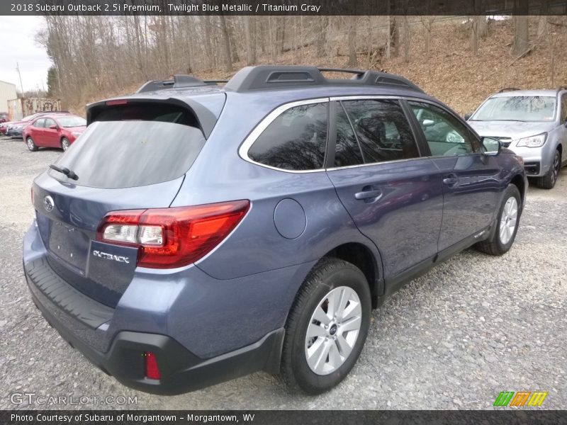 Twilight Blue Metallic / Titanium Gray 2018 Subaru Outback 2.5i Premium