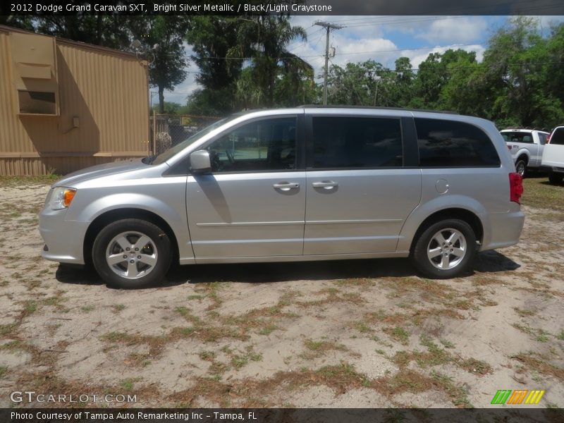 Bright Silver Metallic / Black/Light Graystone 2012 Dodge Grand Caravan SXT