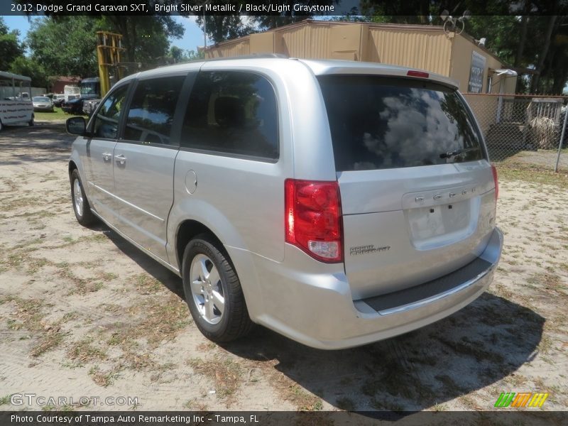 Bright Silver Metallic / Black/Light Graystone 2012 Dodge Grand Caravan SXT