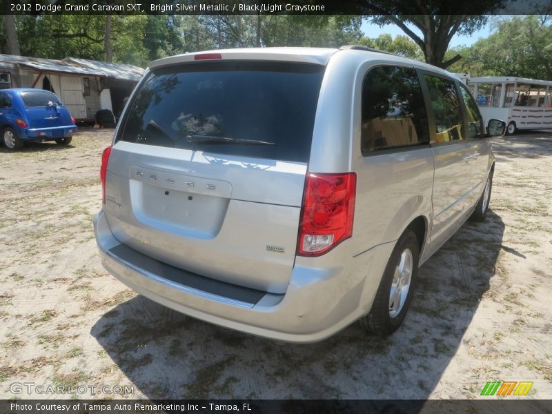 Bright Silver Metallic / Black/Light Graystone 2012 Dodge Grand Caravan SXT