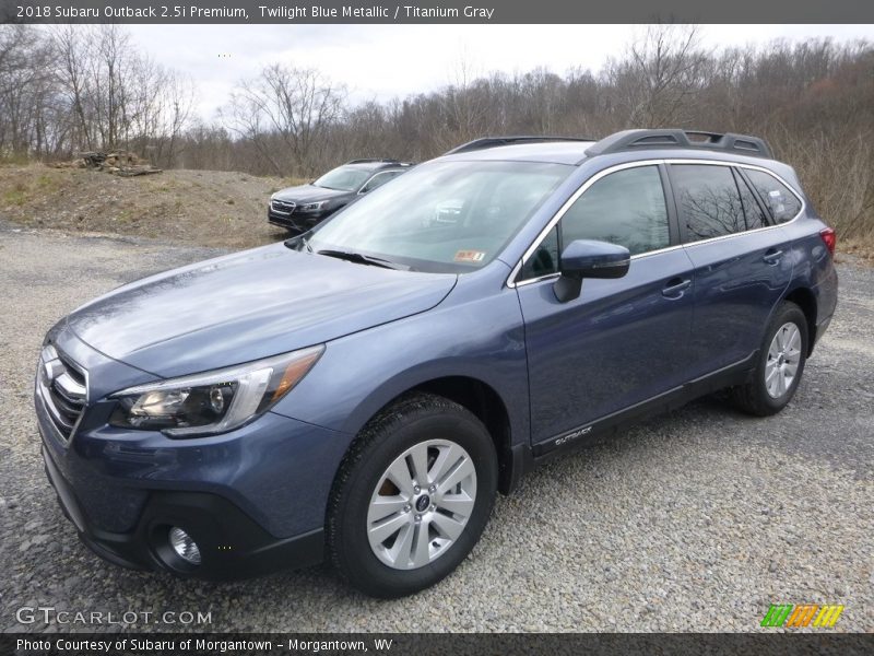 Twilight Blue Metallic / Titanium Gray 2018 Subaru Outback 2.5i Premium