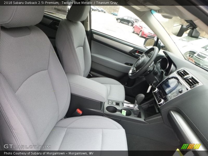 Twilight Blue Metallic / Titanium Gray 2018 Subaru Outback 2.5i Premium