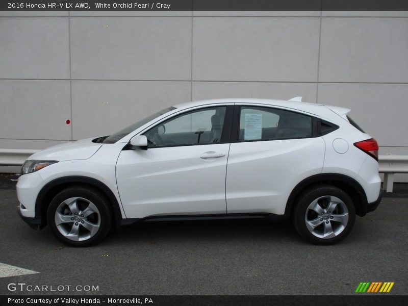 White Orchid Pearl / Gray 2016 Honda HR-V LX AWD