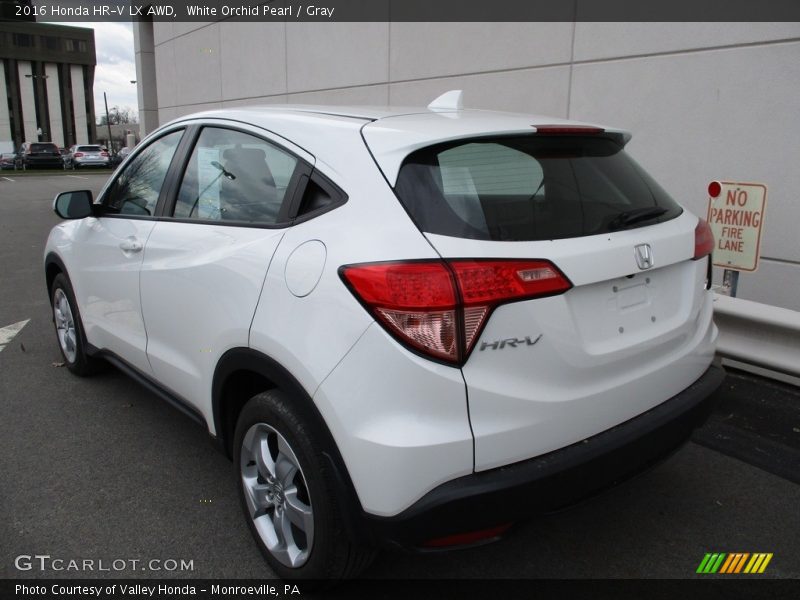White Orchid Pearl / Gray 2016 Honda HR-V LX AWD