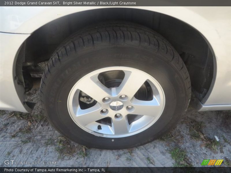 Bright Silver Metallic / Black/Light Graystone 2012 Dodge Grand Caravan SXT