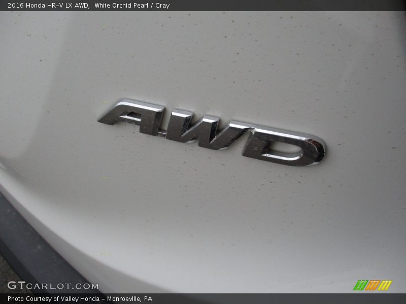White Orchid Pearl / Gray 2016 Honda HR-V LX AWD