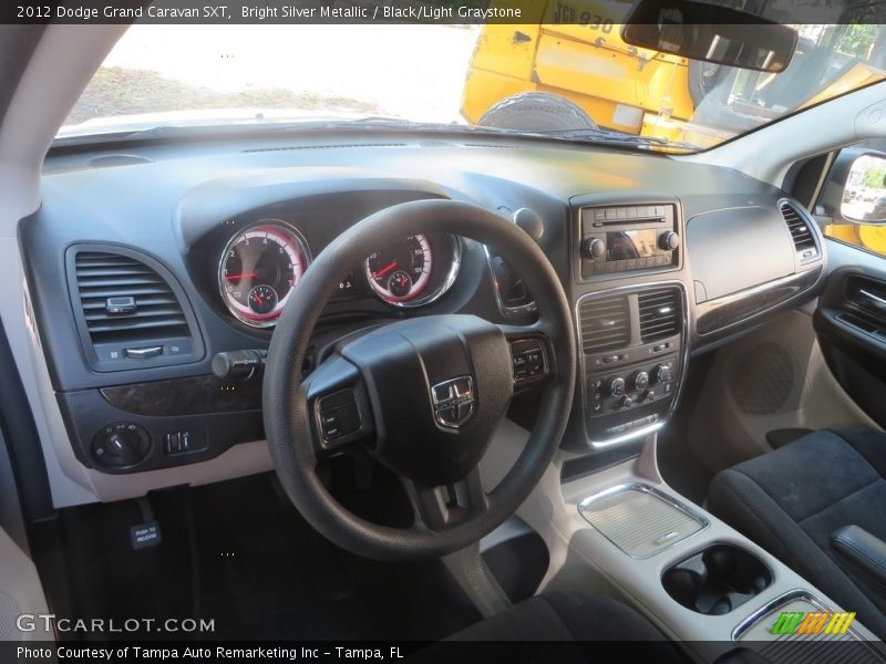 Bright Silver Metallic / Black/Light Graystone 2012 Dodge Grand Caravan SXT