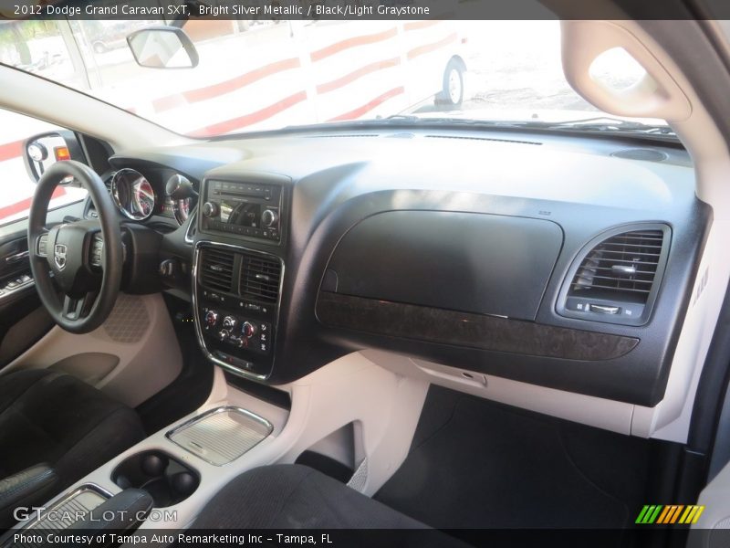 Bright Silver Metallic / Black/Light Graystone 2012 Dodge Grand Caravan SXT