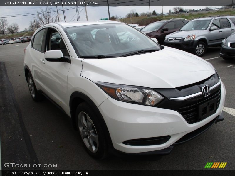 White Orchid Pearl / Gray 2016 Honda HR-V LX AWD