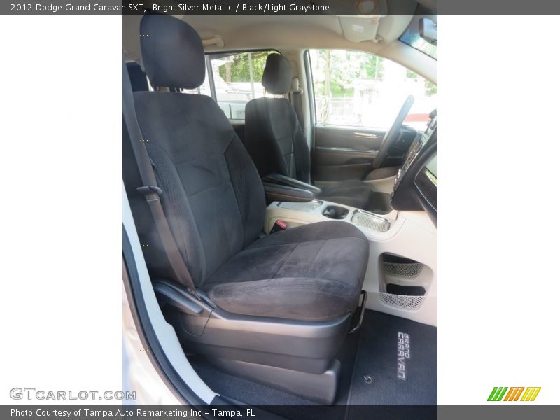 Bright Silver Metallic / Black/Light Graystone 2012 Dodge Grand Caravan SXT