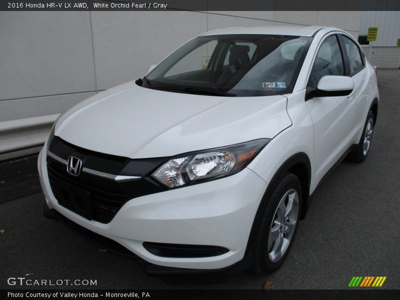 White Orchid Pearl / Gray 2016 Honda HR-V LX AWD
