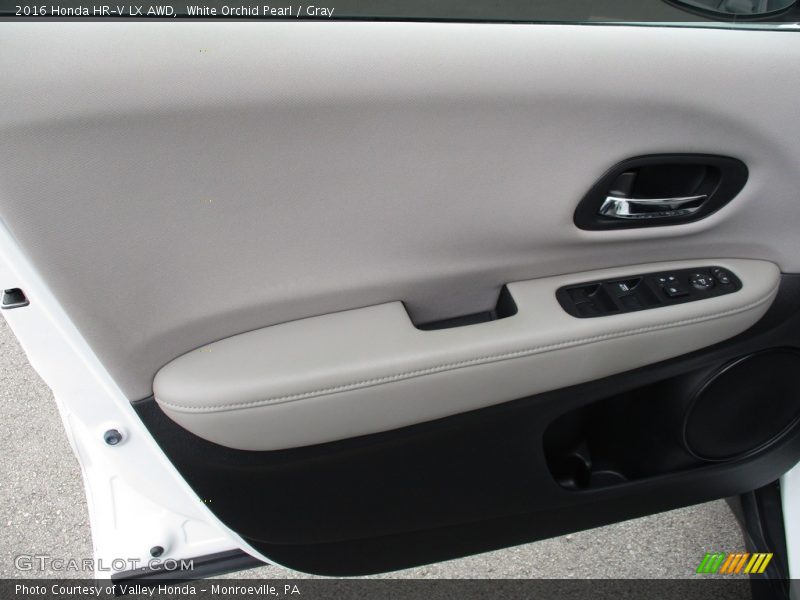 White Orchid Pearl / Gray 2016 Honda HR-V LX AWD