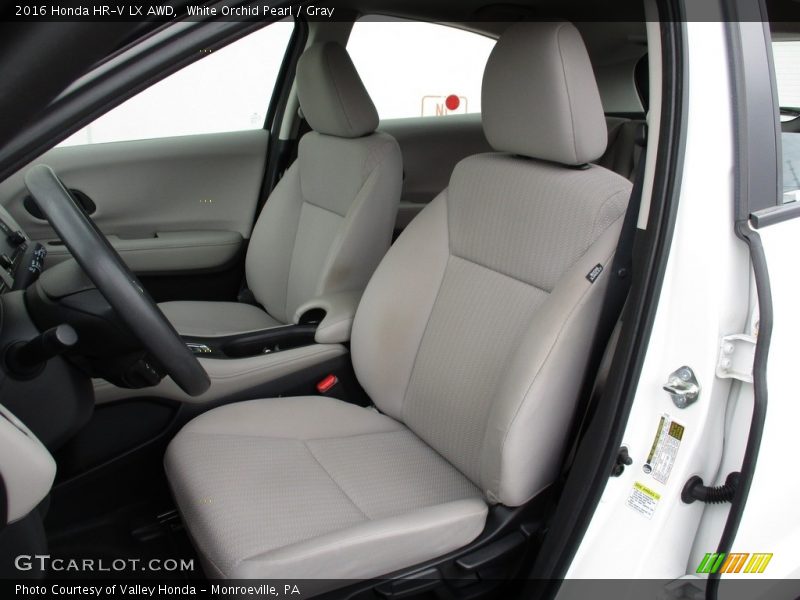 White Orchid Pearl / Gray 2016 Honda HR-V LX AWD