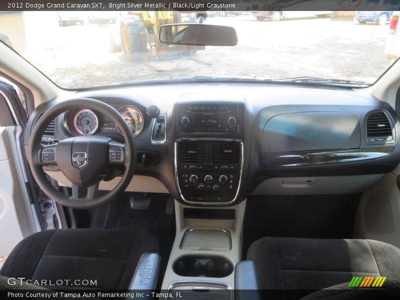 Bright Silver Metallic / Black/Light Graystone 2012 Dodge Grand Caravan SXT