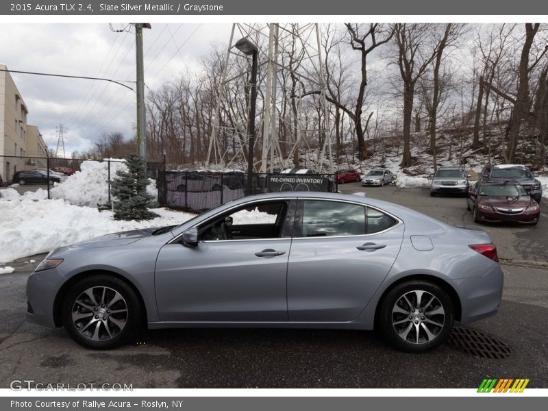 Slate Silver Metallic / Graystone 2015 Acura TLX 2.4