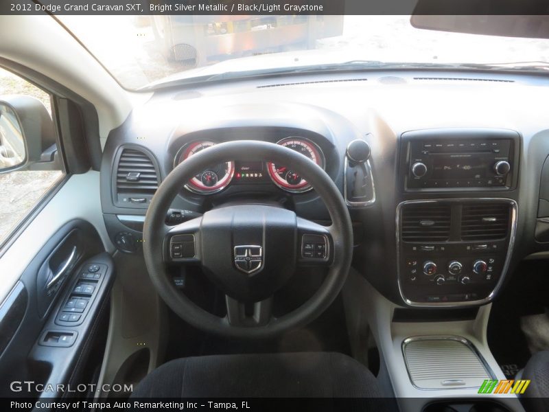 Bright Silver Metallic / Black/Light Graystone 2012 Dodge Grand Caravan SXT