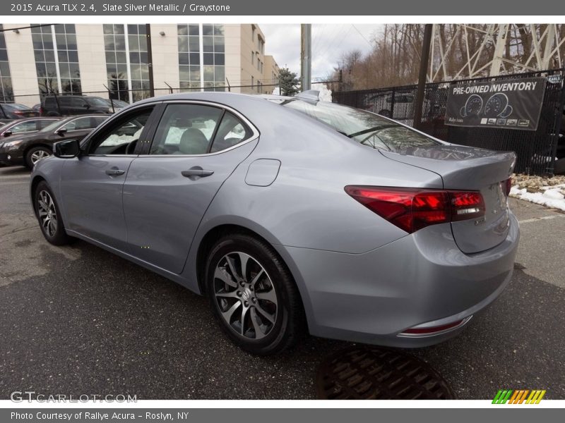 Slate Silver Metallic / Graystone 2015 Acura TLX 2.4