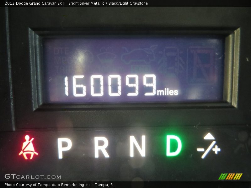 Bright Silver Metallic / Black/Light Graystone 2012 Dodge Grand Caravan SXT